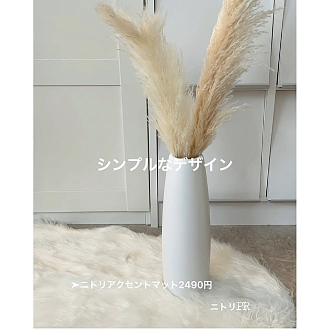 フラワーベース 花瓶 ニトリ21秋冬コーディネートモニター 季節を感じる暮らし おうち時間 などのインテリア実例 21 09 14 12 13 10 Roomclip ルームクリップ
