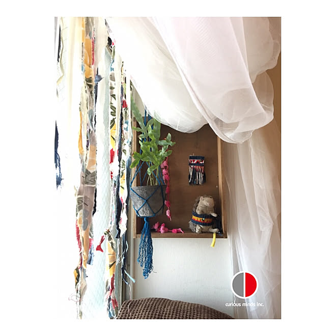Ikeaカーテン アップサイクル Marimekko 狭小マンション チープシック などのインテリア実例 19 05 11 15 42 06 Roomclip ルームクリップ