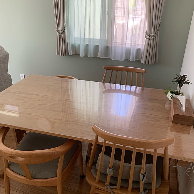 ニトリのダイニングテーブル チェア 団らんスペース 新築戸建 注文住宅 リビング などのインテリア実例 07 04 10 38 38 Roomclip ルームクリップ