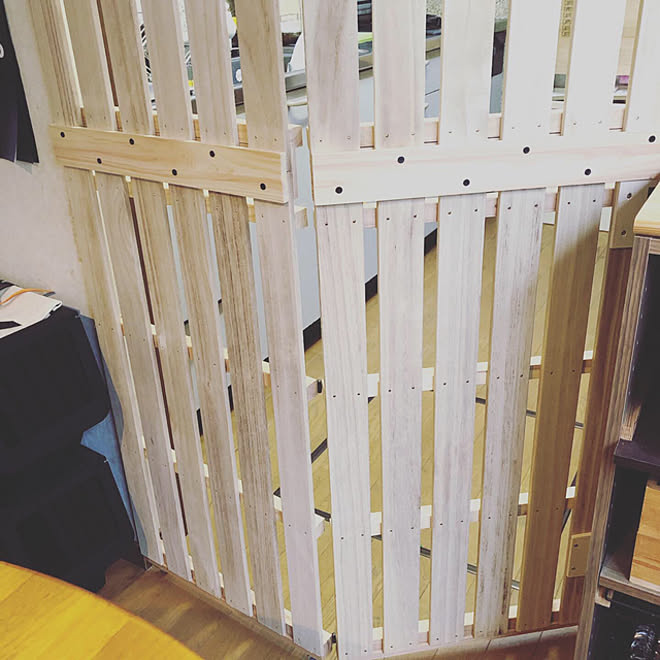 すのこdiy キッチン キャットゲート 猫柵のインテリア実例 21 09 09 44 32 Roomclip ルームクリップ
