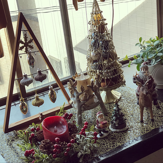 ニトリの小物/キャンドルランプ/クリスマスディスプレイ/大人のクリスマス/北欧風クリスマス...などのインテリア実例 - 2019-11-19 15:57:50