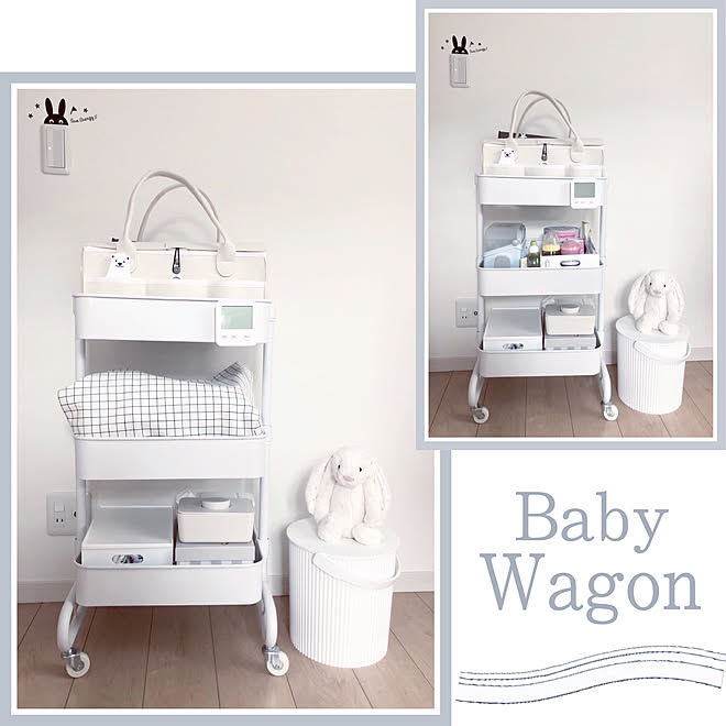 キッチンワゴン 山善収納部 オムニウッティ ベビーワゴン 暮らしを変えたもの などのインテリア実例 01 29 09 26 23 Roomclip ルームクリップ