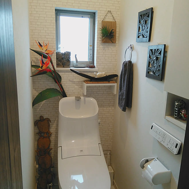 バス トイレ アジアン アジアン雑貨 アジアンテイスト カフェ風 などのインテリア実例 19 01 15 10 07 47 Roomclip ルームクリップ