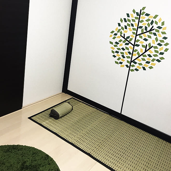 マステの木 マスキングテープ 壁 い草 ナチュラル カフェ風 などのインテリア実例 19 06 19 18 23 04 Roomclip ルームクリップ