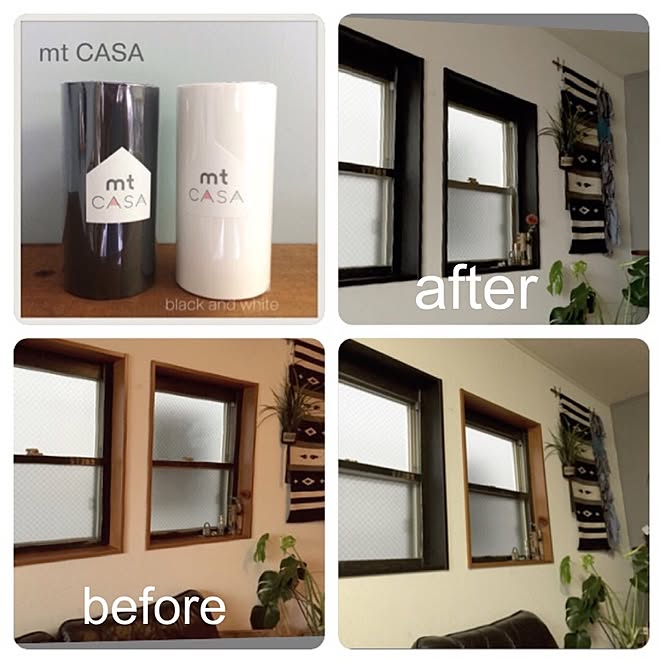 木枠diy マスキングテープ 壁 天井 マステ サッシ などのインテリア実例 16 09 11 09 30 54 Roomclip ルームクリップ