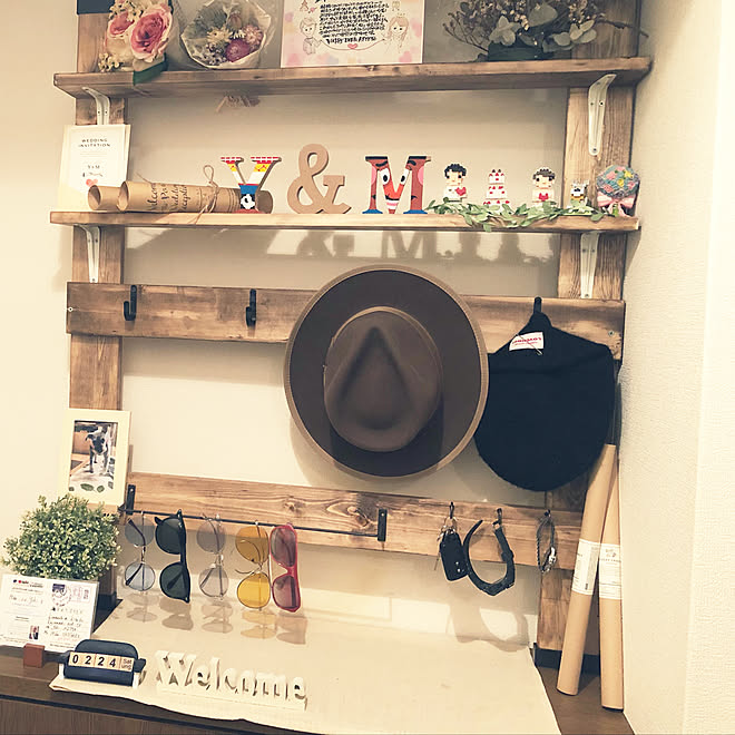 飾り棚diy 鍵収納 玄関 帽子掛け Diy棚 などのインテリア実例 02 26 00 29 10 Roomclip ルームクリップ 飾り棚diy 鍵収納 玄関 帽子掛け Diy棚 などのインテリア実例 02 26 00 29 10 Roomclip ルームクリップ