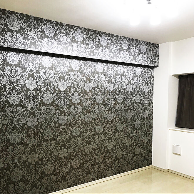 部屋全体 寝室の壁紙 シャンデリアライト ベッドルーム ホテル風のインテリア実例 18 11 27 12 56 18 Roomclip ルームクリップ