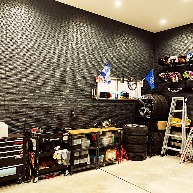 作業場 秘密基地 ビルトインガレージ ガレージのある家 ガレージライフ などのインテリア実例 21 01 17 14 16 35 Roomclip ルームクリップ