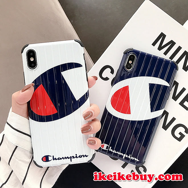 Champion チャンピオンiphonexsケース ペア 光沢感 チャンピオン アイフォンxr ケース 男女兼用 Champion オリジナル 背面ロゴ柄 Iphonexs Max ケース お洒落 ブランド Iphonexs Maxケース Iphone8 8plusケース ペア用 チャンピオン Iphone11 11proケース カップル向け