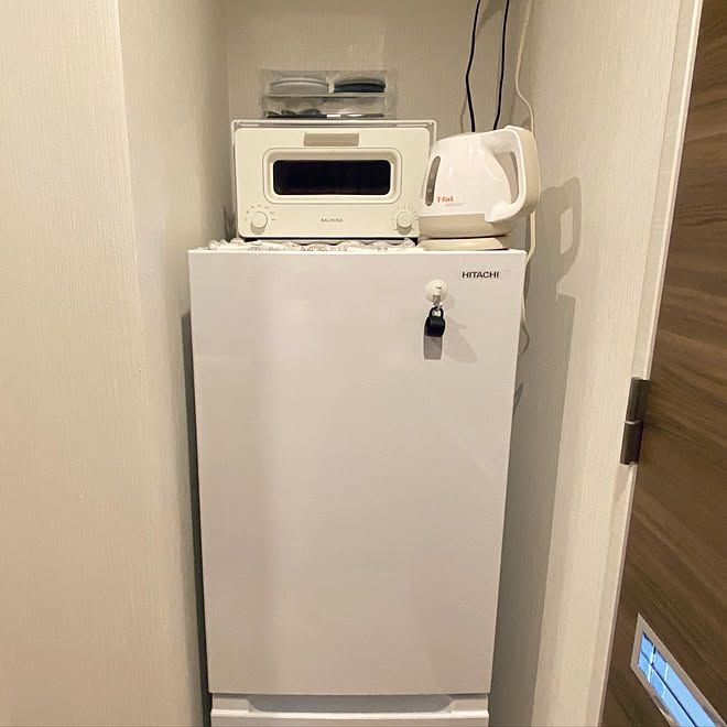 冷蔵庫周り 冷蔵庫の上 カラトリー収納 ワンルーム 一人暮らし などのインテリア実例 07 13 03 50 31 Roomclip ルームクリップ
