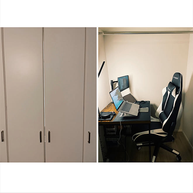 在宅ワーク ワークスペース クローゼット書斎 クローゼットdiy クローゼット などのインテリア実例 21 01 07 16 51 55 Roomclip ルームクリップ