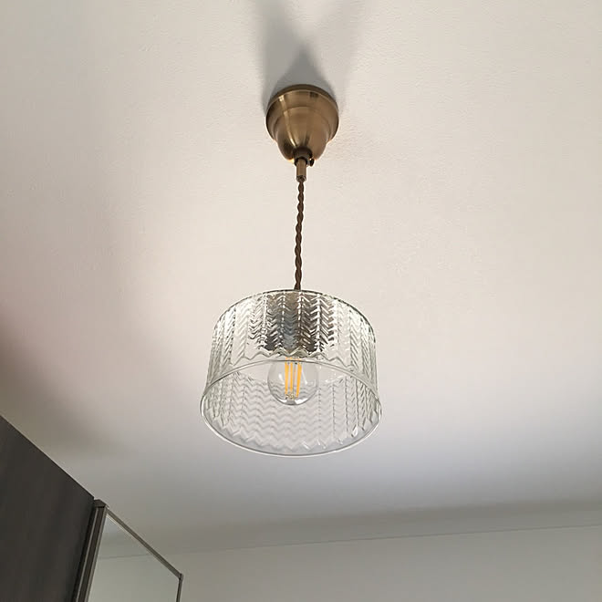 ガラスシェード 照明 玄関 入り口 ペンダントライトのインテリア実例 18 07 19 18 19 51 Roomclip ルームクリップ