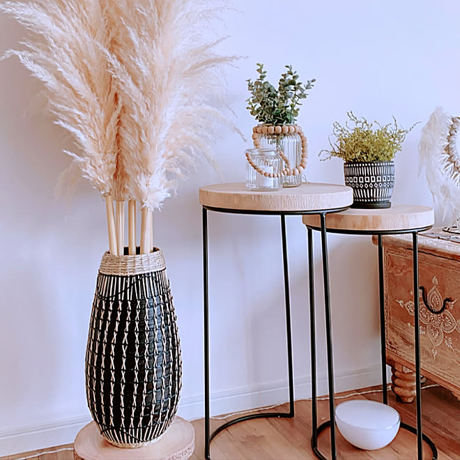 Bohodecor Bohoインテリア Boho フラワーベース パンパスグラス などのインテリア実例 09 18 13 46 16 Roomclip ルームクリップ