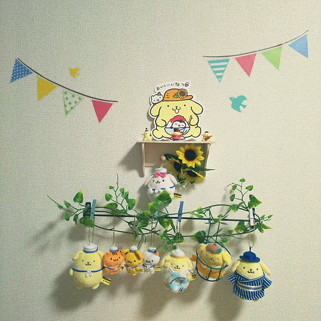 壁 天井 賃貸 ぬいぐるみ収納 オタクディスプレイ ぬいぐるみ などのインテリア実例 17 07 04 23 04 50 Roomclip ルームクリップ