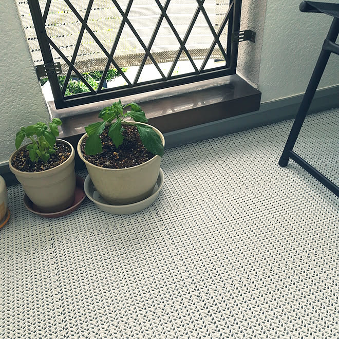 ベランダ キャンドゥ ジョイントタイル 水切りタイル 部屋全体 などのインテリア実例 06 03 13 21 49 Roomclip ルームクリップ