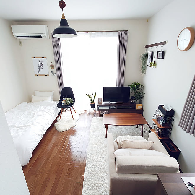 部屋全体 1k 一人暮らし 6畳 7畳 などのインテリア実例 10 25 16 11 01 Roomclip ルームクリップ