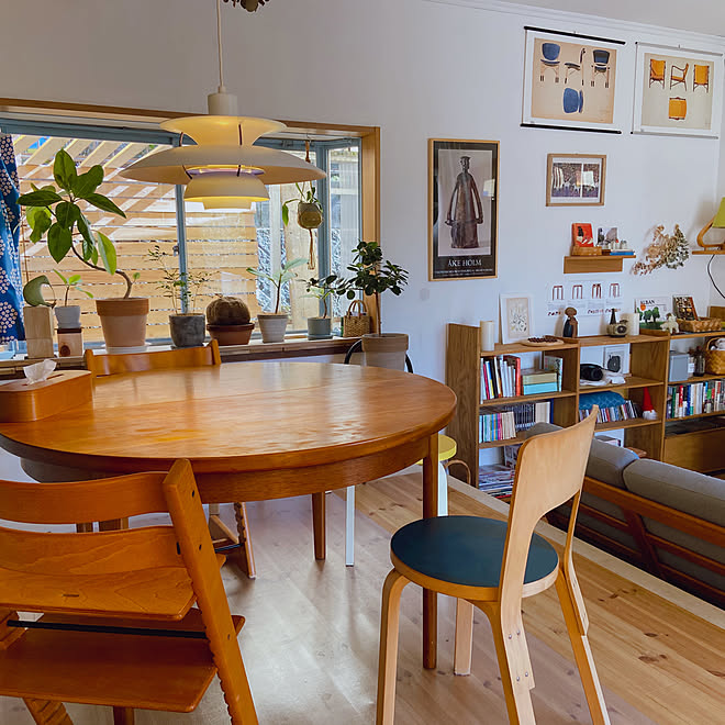 ダイニング Ph5 ダイニングテーブル 丸テーブル 中古戸建て などのインテリア実例 10 03 16 58 21 Roomclip ルームクリップ