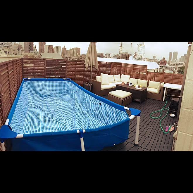 プール 屋上 ルーフバルコニーのインテリア実例 17 03 23 03 09 47 Roomclip ルームクリップ