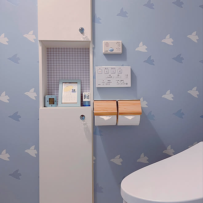 宮武制作所さん セリア Ikea ディック ブルーナの壁紙 階段下トイレ などのインテリア実例 22 06 10 23 12 49 Roomclip ルームクリップ