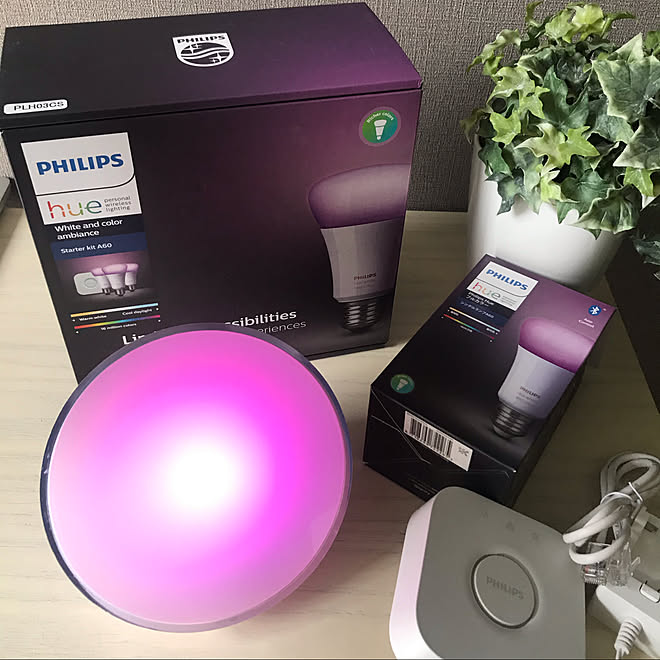スマートホーム/IoT化/Philips Hue Go/PhilipsHueモニター/Philips Hue...などのインテリア実例 - 2020-05-31 12:57:20 ｜ RoomClip... 