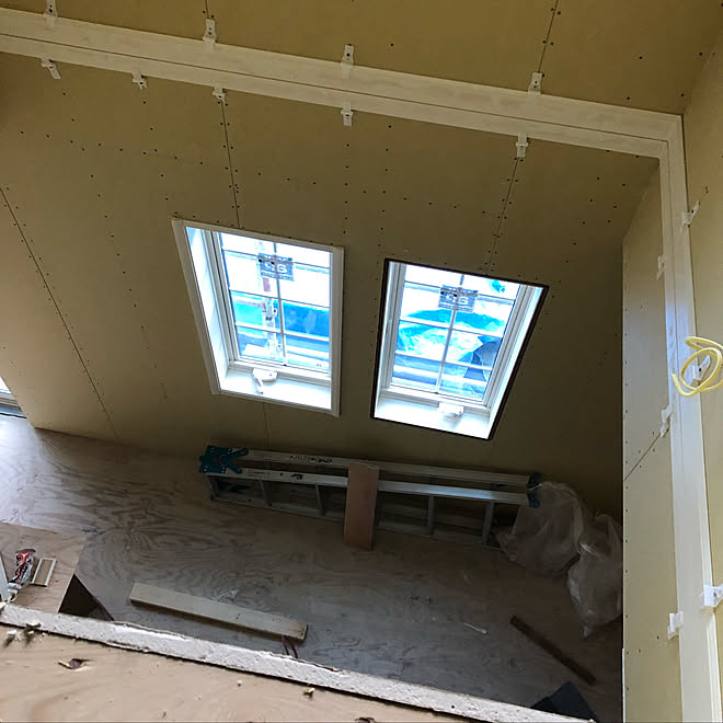 壁 天井 吹き抜けのある家 建築中 三井ホーム 吹き抜け などのインテリア実例 19 01 17 17 10 Roomclip ルームクリップ