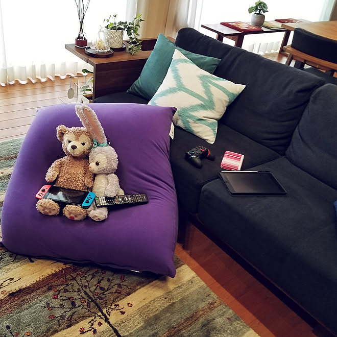 リビング 心地よい暮らし ヨギボーミニ シェリーメイ ステラルー などのインテリア実例 21 05 21 22 18 55 Roomclip ルームクリップ