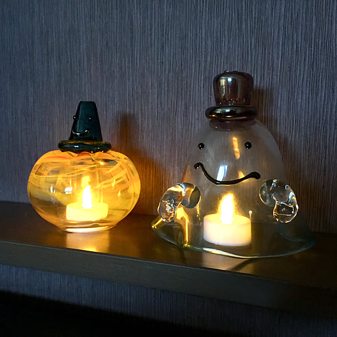 キャンドル 吹きガラス 手作り ガラス細工 ハロウィン などのインテリア実例 21 09 05 10 39 47 Roomclip ルームクリップ