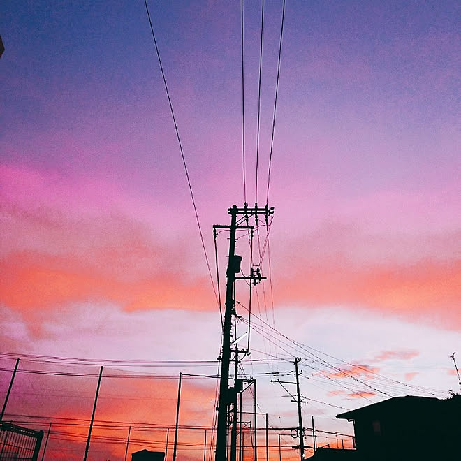 美しい夕焼け 空がグラデーション 見ていただき ありがとうございます のインテリア実例 18 07 16 21 06 14 Roomclip ルームクリップ