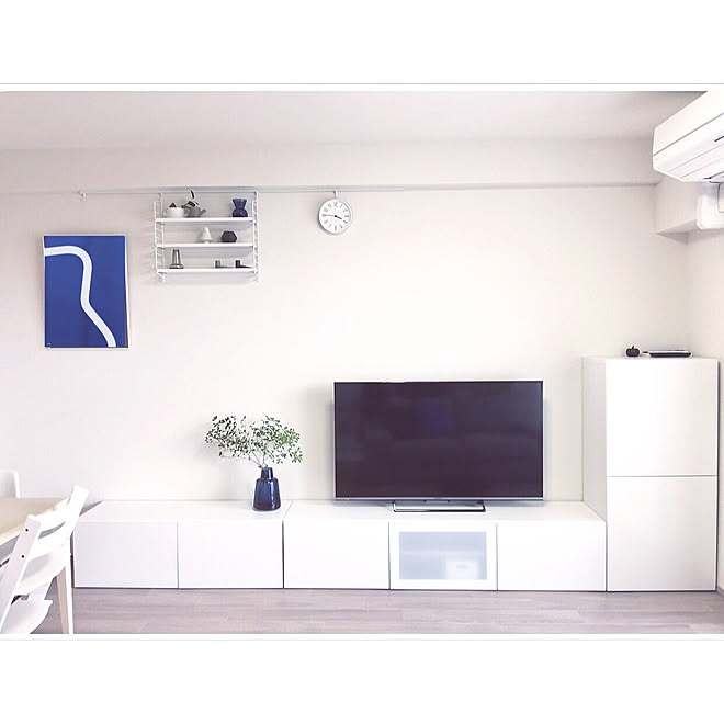 リビング ポスターは合成 合成アプリ シンプル インテリア マンション などのインテリア実例 17 10 21 26 47 Roomclip ルームクリップ