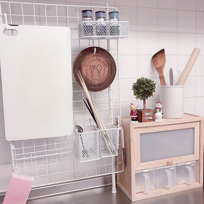 キッチン棚diy D I Y キッチンdiy キッチン収納 二人暮らし などのインテリア実例 21 01 02 13 21 56 Roomclip ルームクリップ