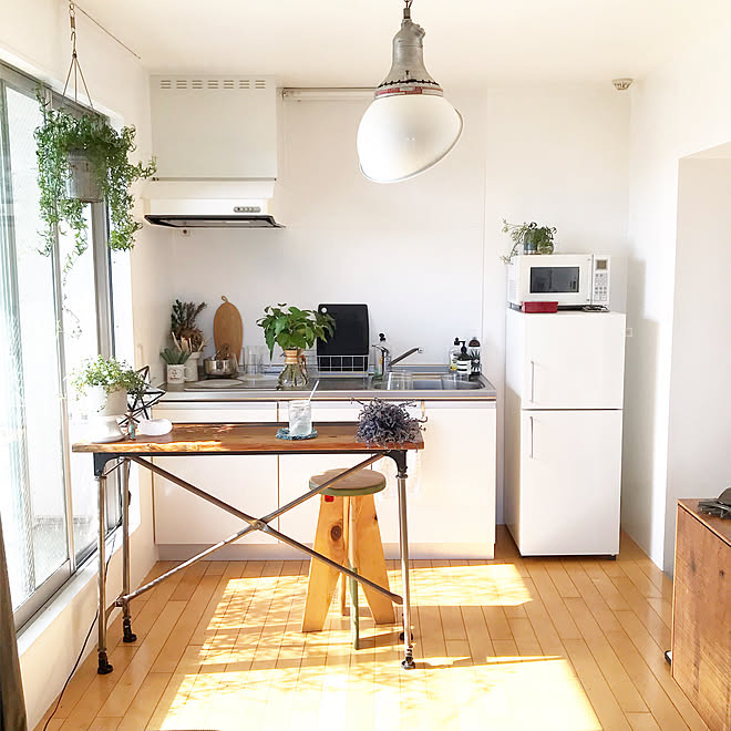 テーマのあるお部屋作り/グリーンのある暮らし/狭い部屋 /植物のある暮らし/一人暮らしインテリア&hellip;などのインテリア実例 202102