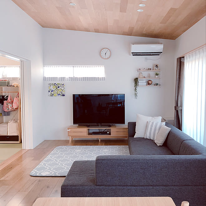60インチTV/RCの出会いに感謝♡/unico TVボード/いいね&フォローありがとうございます♡/子供のいる暮らし...などのインテリア実例 - 2019-09-16 13:44:44