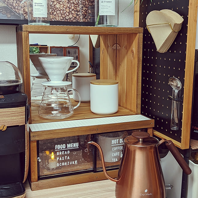 キッチン コーヒーのある暮らし ダイソー 雑貨 100均 などのインテリア実例 22 05 02 02 08 12 Roomclip ルームクリップ