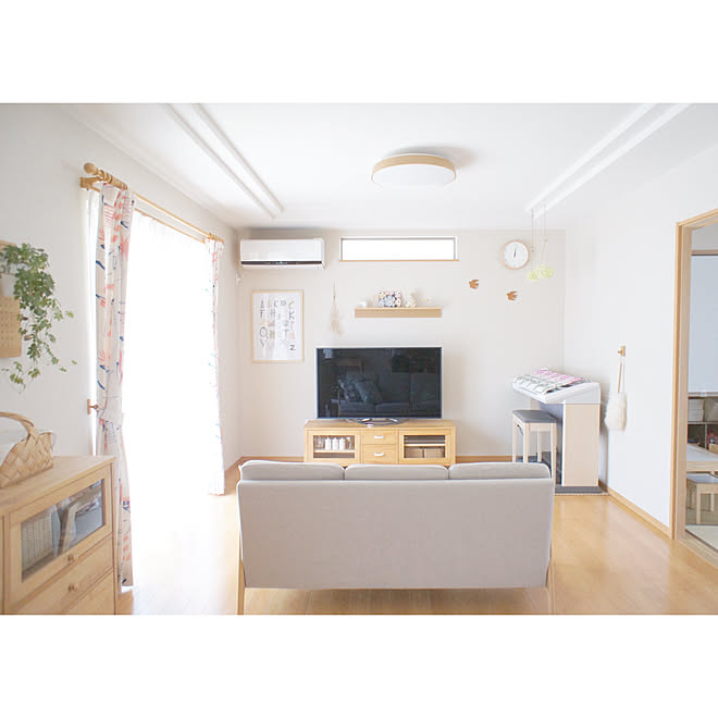 部屋全体/ナチュラルインテリア/建売住宅/子どものいる暮らし/ナチュラル&hellip;などのインテリア実例 20180625 153345