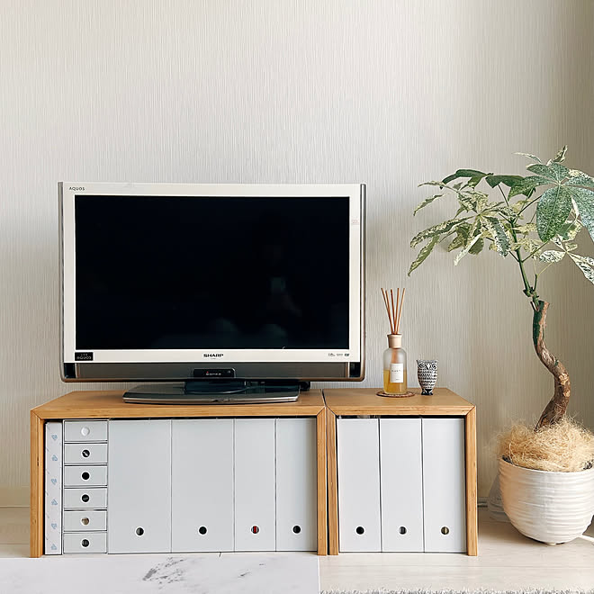 テレビ台 コの字家具 ポリプロピレン収納 ポリプロピレンファイルボックス ポリプロピレンケース などのインテリア実例 12 23 17 57 29 Roomclip ルームクリップ