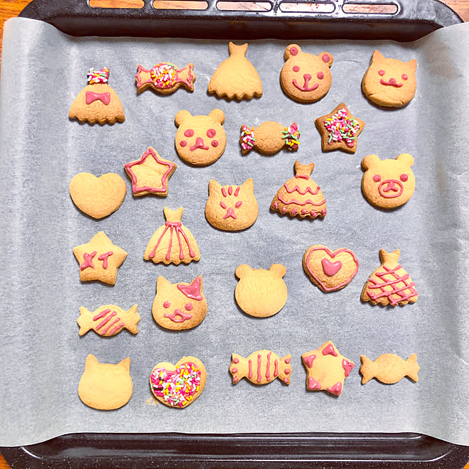 美味しい かわいい チョコペン クッキー こどものいる暮らし などのインテリア実例 21 02 21 13 59 58 Roomclip ルームクリップ