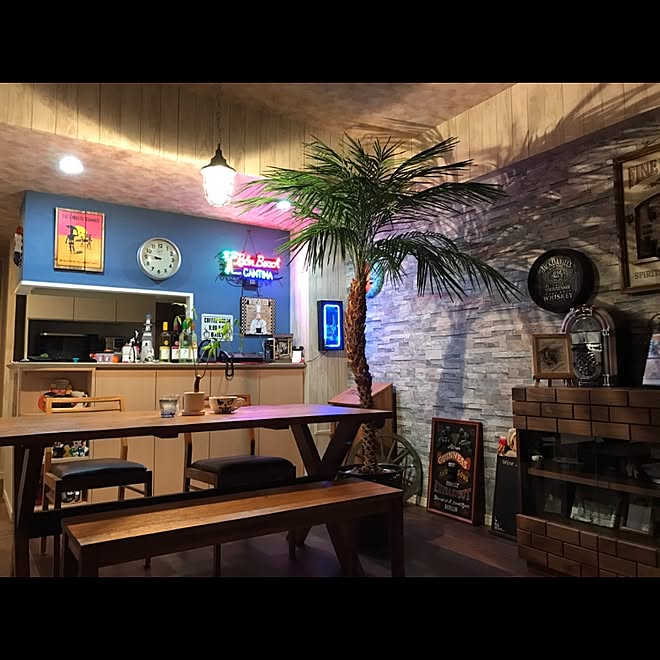 西海岸インテリア/カフェ風/一人暮らし/マリンテイスト/輸入雑貨&hellip;などのインテリア実例 20170603 020044