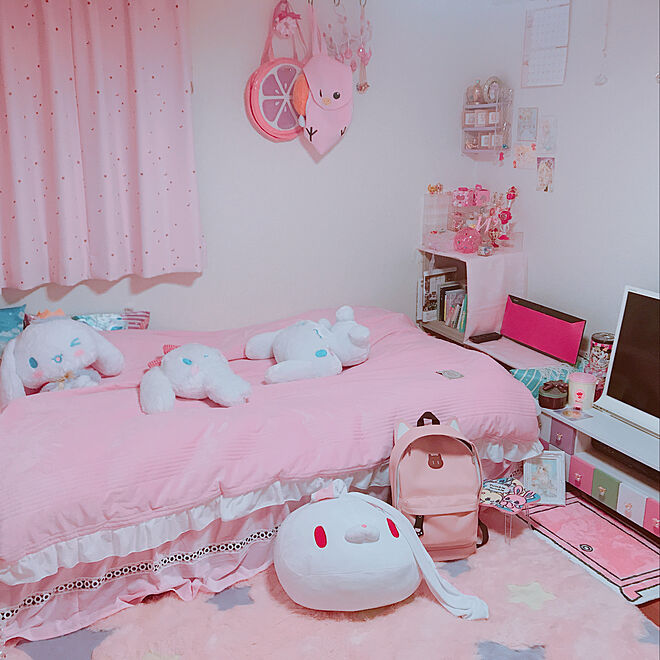 部屋全体 女の子の部屋 女の子 かわいい ピンク などのインテリア実例 18 02 27 11 26 09 Roomclip ルームクリップ