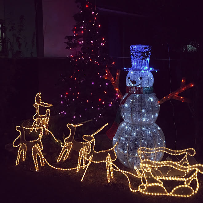 玄関 入り口 クリスマスイルミネーション ボロ家 築30年超 賃貸戸建 などのインテリア実例 17 11 18 18 57 54 Roomclip ルームクリップ