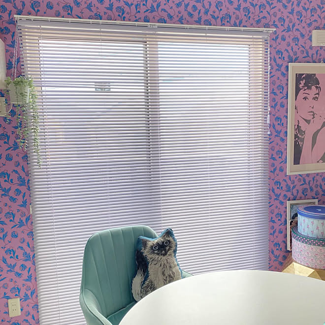 Anna Sui 壁紙シール 賃貸 リビング 2ldk などのインテリア実例 22 09 08 19 00 26 Roomclip ルームクリップ