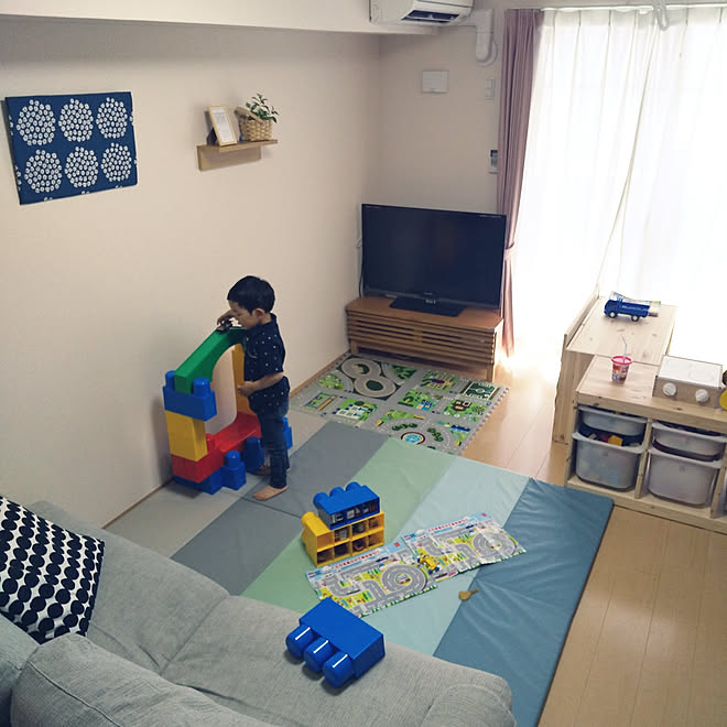 リビング こどもと暮らす D Room 1ldk ダイワハウス賃貸 などのインテリア実例 05 03 13 17 04 Roomclip ルームクリップ