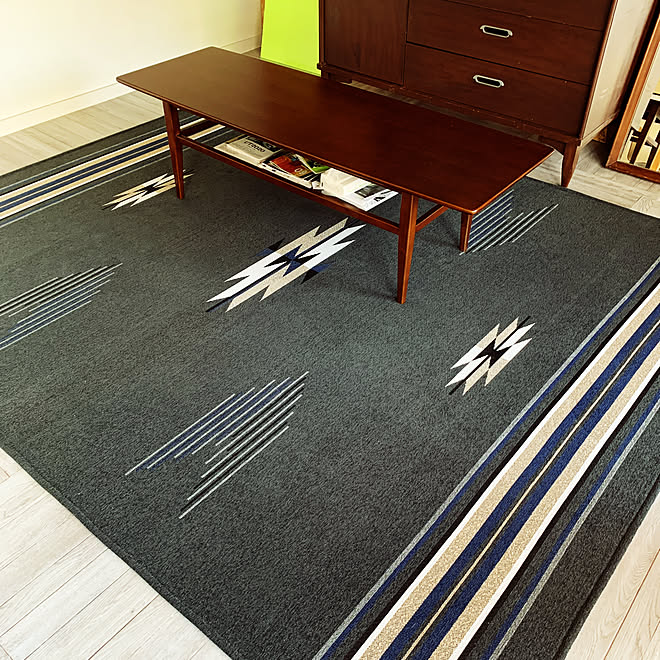 チマヨ柄/オルテガ柄/ニトリ/ラグ/おしゃれな家...などのインテリア実例 20200424 1327