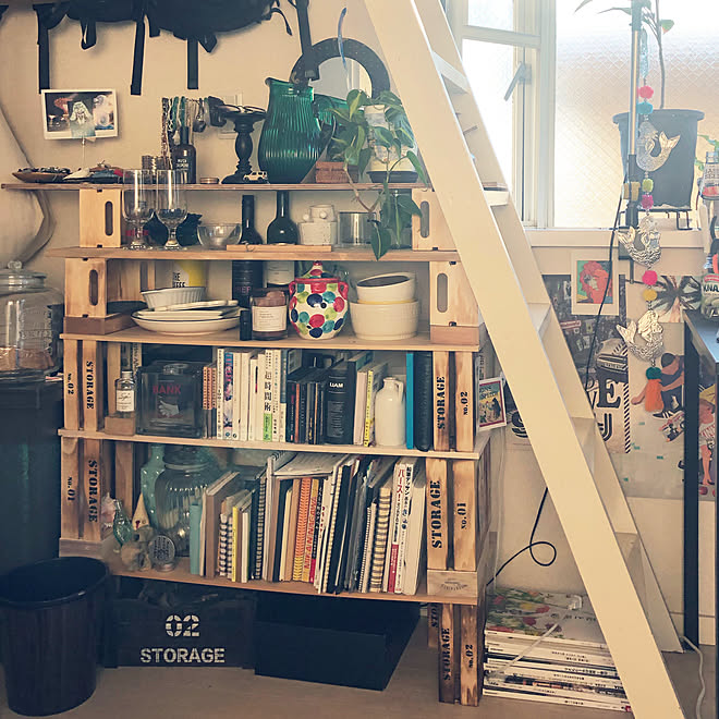 食器棚 食器 アートのある暮らし イラスト手書き 一人暮らし などのインテリア実例 22 10 06 45 57 Roomclip ルームクリップ