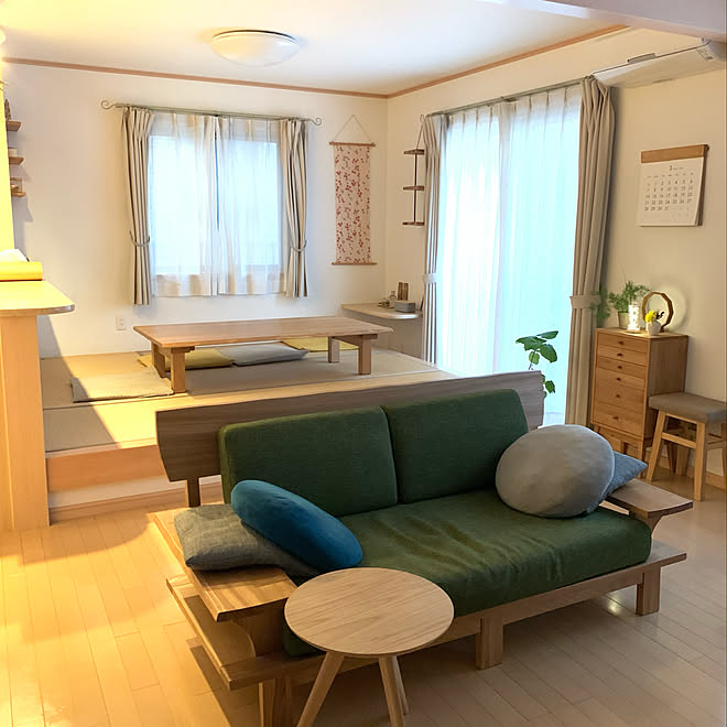 間接照明のある暮らし/間接照明/畳リビング/和風ソファ/テーマのあるお部屋作り&hellip;などのインテリア実例 20210321 1150
