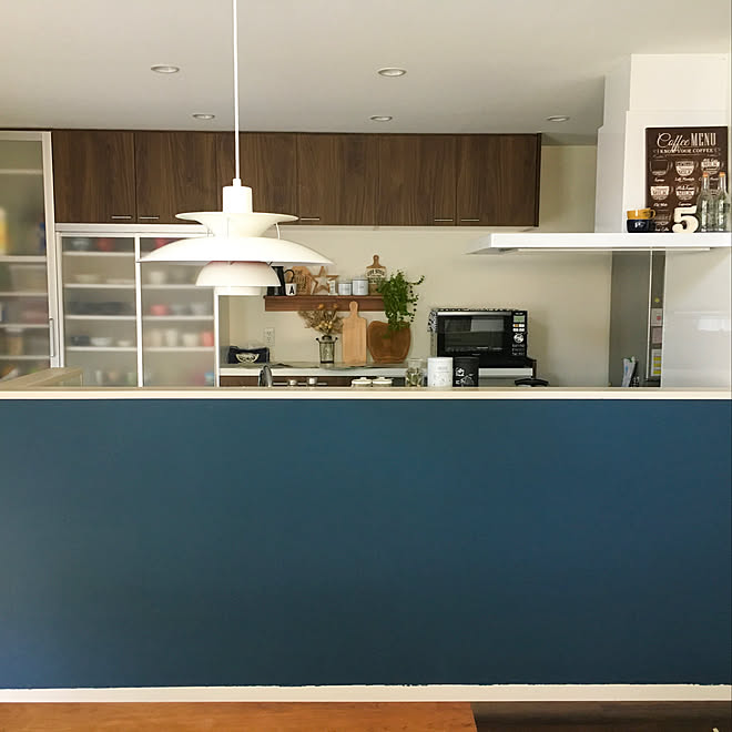 キッチン 壁紙diy 無印 棚 北欧 男前インテリア などのインテリア実例 18 04 29 22 18 38 Roomclip ルームクリップ