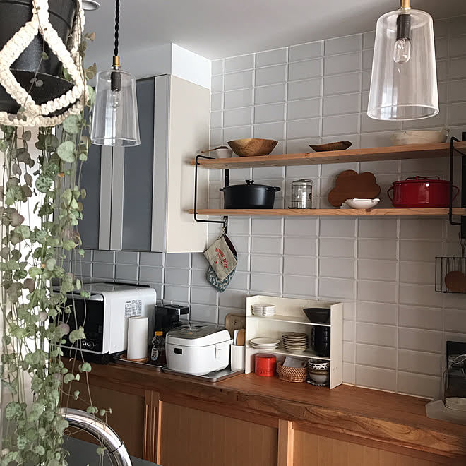 キッチン 注文住宅 グリーンのある生活 くらし 観葉植物 などのインテリア実例 17 08 07 09 26 22 Roomclip ルームクリップ