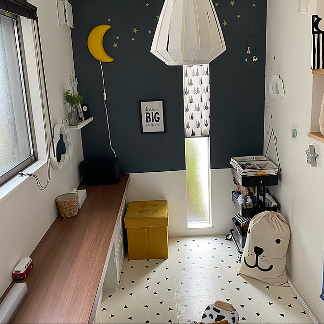 カウンター/スキップフロア/ジョイントマット/子供部屋&キッズスペース/グリーンのある暮らし...などのインテリア実例 - 2020-02-15 21:33:09