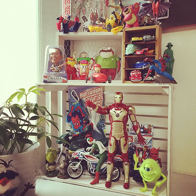 おたく部屋/トミカ/MARVEL/ディズニー/フィギア&hellip;などのインテリア実例 20150224 235243