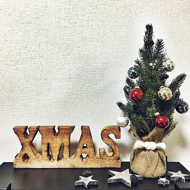 シェルフ/星形好き♡/クリスマスツリー/ちびクリスマスツリー☆/vilto...などのインテリア実例 - 2019-11-28 10:27:32