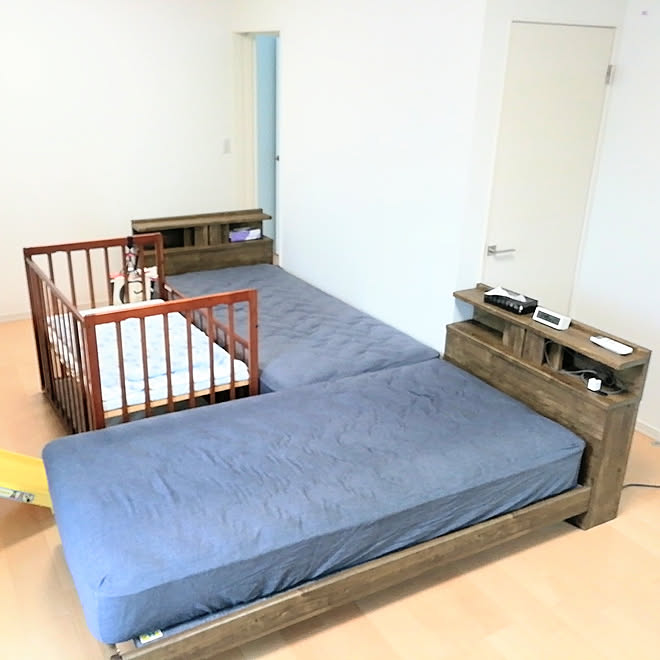 ベッド周り あかちゃんのいる部屋 あかちゃんのいる家 あかちゃんのいる暮らし 赤ちゃんのいる暮らし などのインテリア実例 09 18 10 14 55 Roomclip ルームクリップ